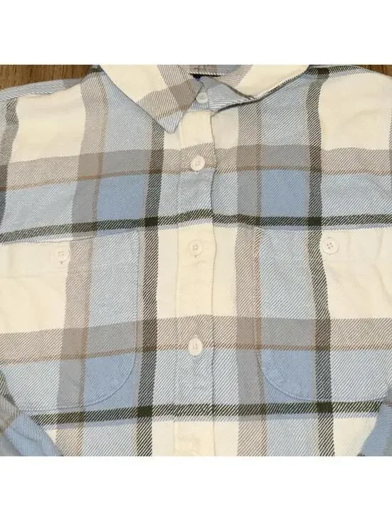 Patagonia L-S Fjord Flannel Shirt Women's Size Medium Sunrise Ridge/Natural - Picture 6 of 6